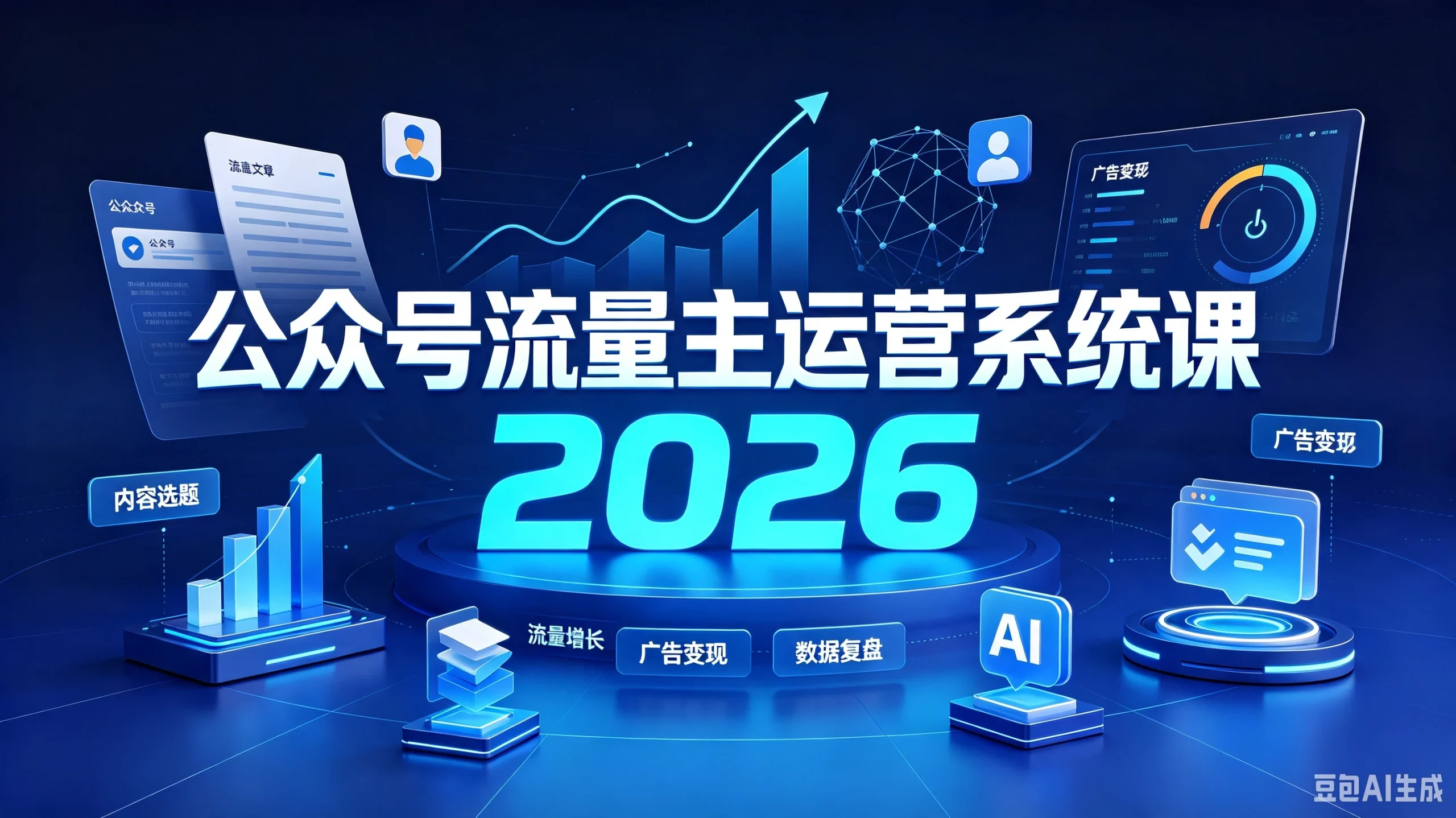 公众号流量主运营系统课，批量做号隔离方法、高爆率选题方法，全都教会你（更新2026年7月） - 啥好玩副业网-啥好玩副业网