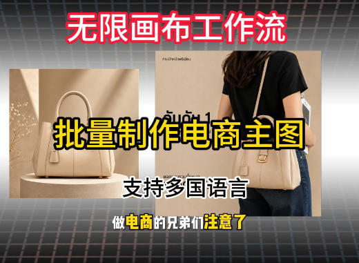 无限画布工作流搭建教程，一键电商主图批量制作，批量下载，支持多国语言 - 啥好玩副业网-啥好玩副业网