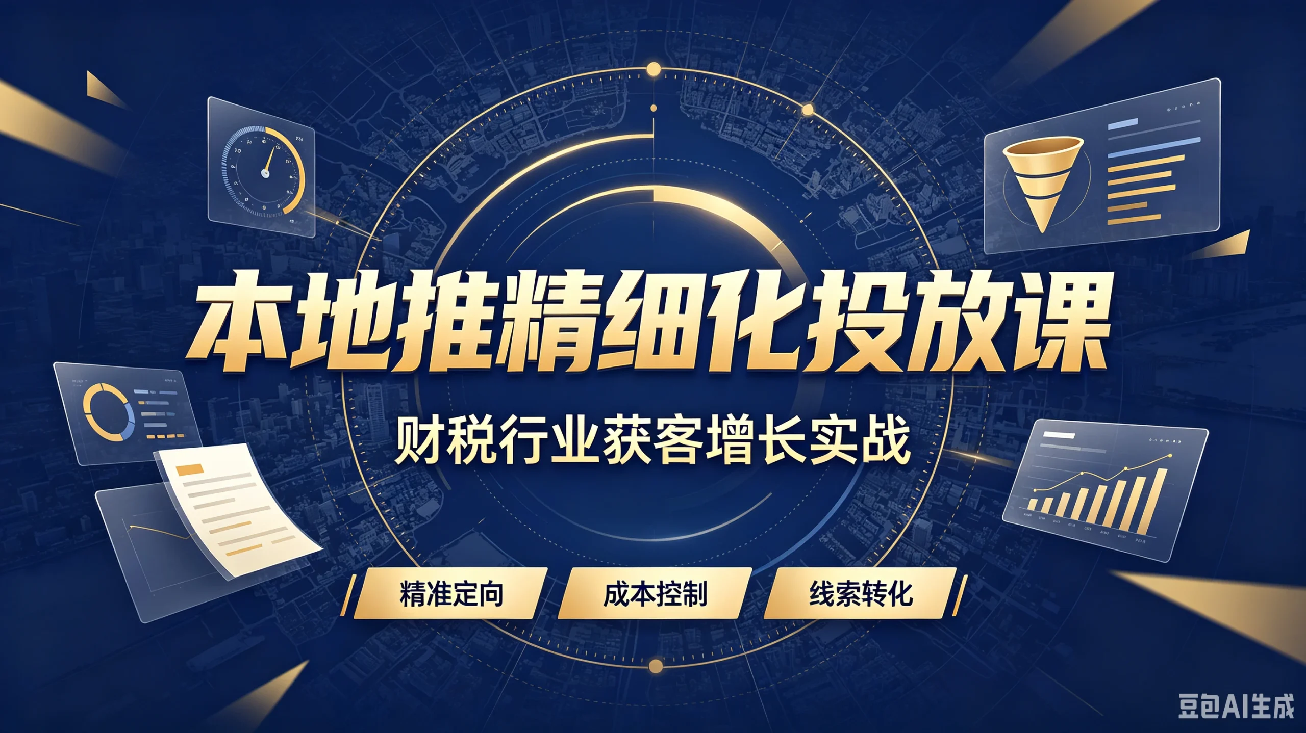 【精】本地推精细化投放课，财税行业获客增长实战，精准定向、成本控制、线索转化 - 啥好玩副业网-啥好玩副业网