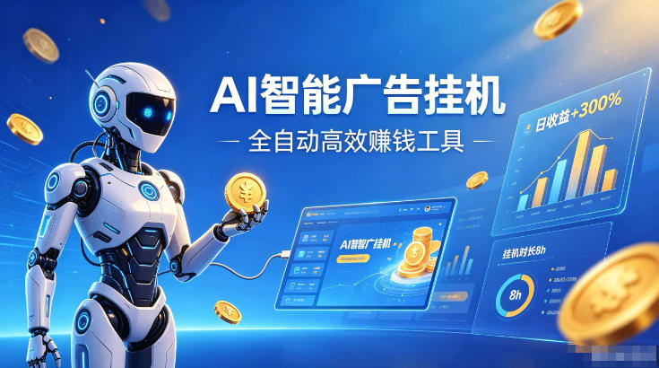 AI智能广告挂G，在家自动賺收益，全程无需人工操作、不用直播、不用拉人【揭秘】-啥好玩