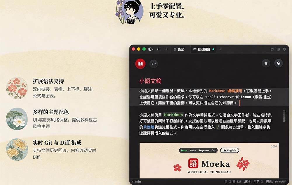 (20128期)让人眼前一亮的国产 Markdown 编辑器!本地离线高性能知识记录工具,免费免登录使用 小语文稿-啥好玩副业网