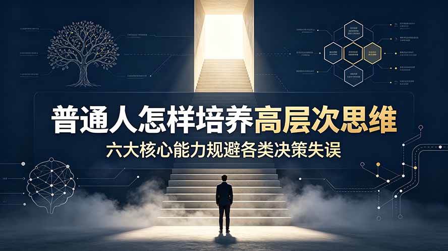 （19479期）付费文章：普通人怎样培养高层次思维，六大核心能力规避各类决策失误-啥好玩