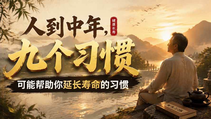 （19707期）付费文章：人到中年，九个可能帮助你延长寿命的习惯 - 啥好玩副业网-啥好玩副业网