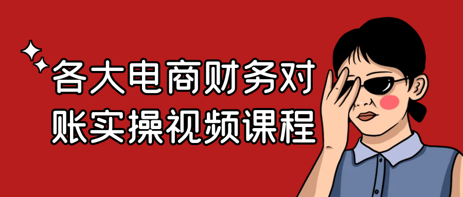 各大电商财务对账实操视频课程-啥好玩