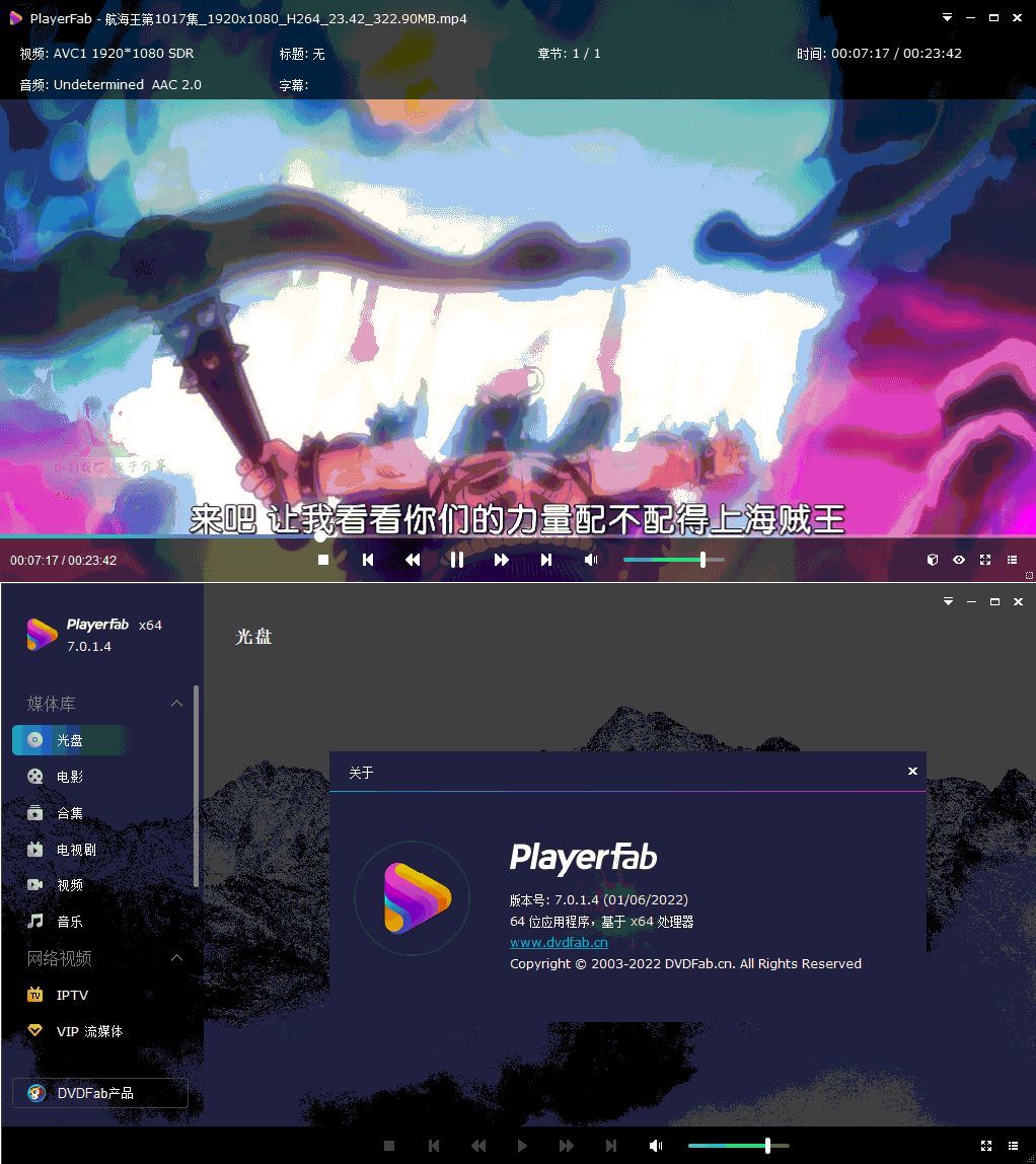 DVDFab Player 7.0.5.8中文版-啥好玩副业网