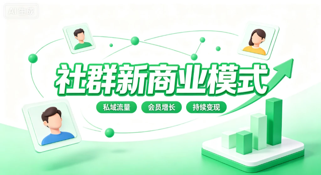 【精】社群新商业模式，从流量到留量的增长系统，私域流量、会员增长、持续变现 - 啥好玩-啥好玩