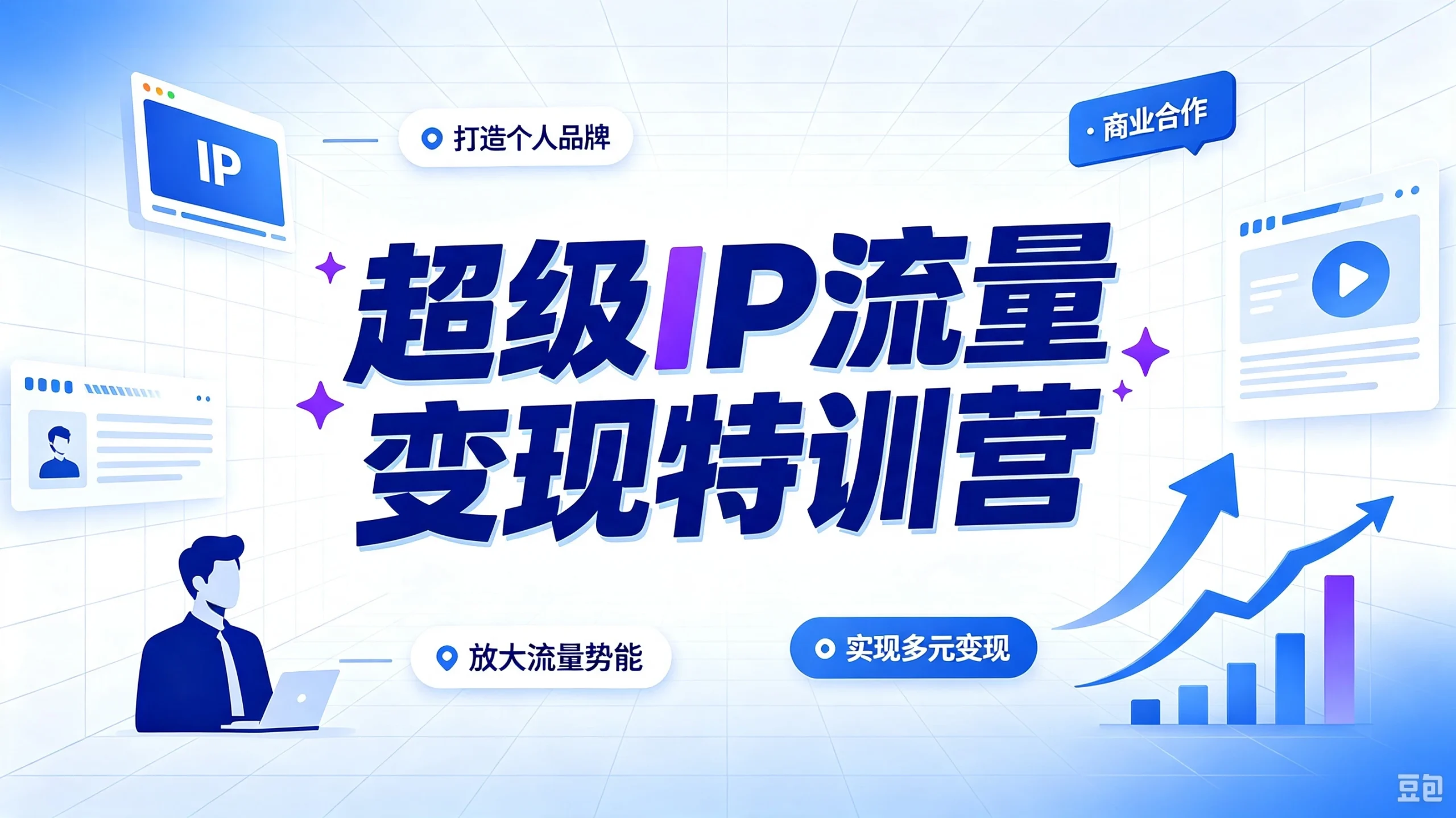【精】超级IP流量变现特训营，解锁流量增长玩法，打造长效盈利超级IP - 啥好玩副业网-啥好玩副业网