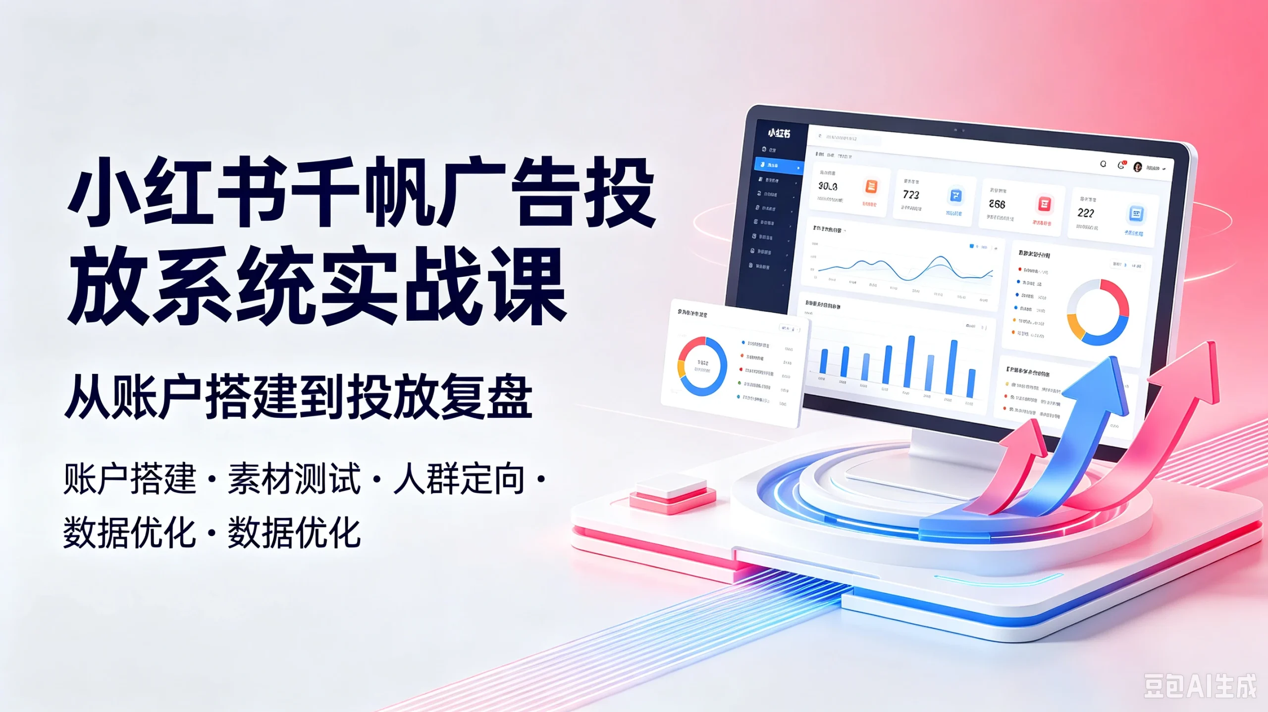 【精】小红书干帆广告投放系统实战课，从账户搭建到投放复盘-啥好玩
