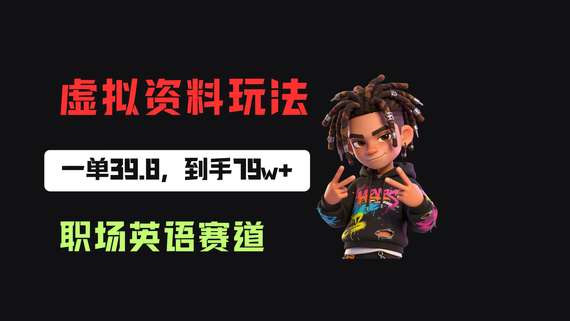 小红书卖职场英语资料,一单39.8,卖了2w+份,到手79w+-啥好玩副业网