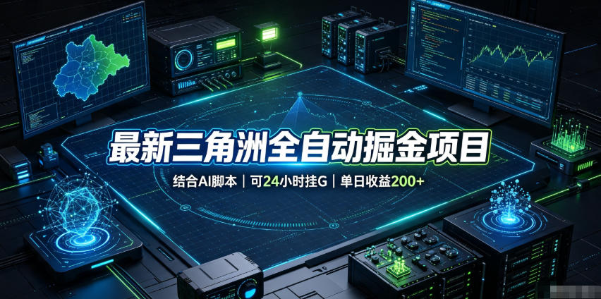 最新三角洲全自动掘金项目，结合AI脚本，可24小时挂G，单日收益200+【揭秘】 - 啥好玩-啥好玩
