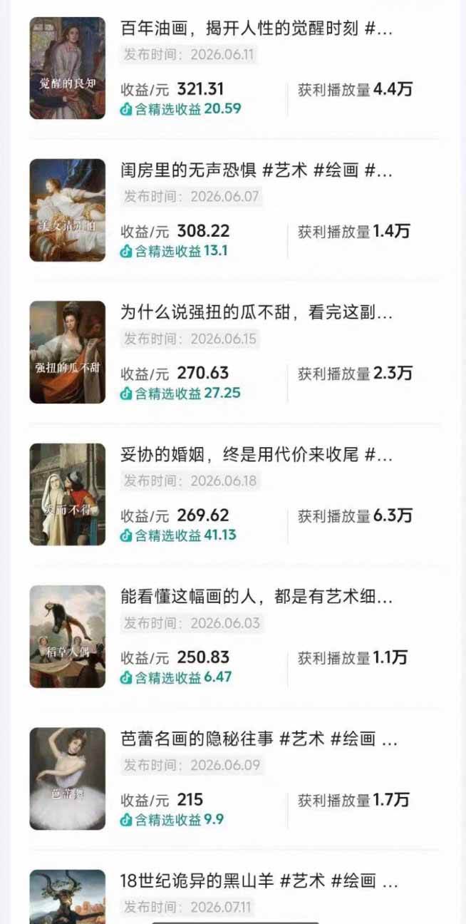 （19527期）油画解说教学-398众筹来的技术：选题×对标×素材×文案×配音×剪辑×2天开精选×7天通9项权益-啥好玩