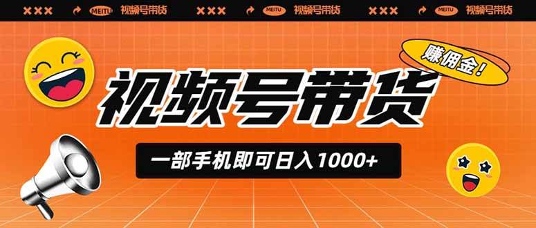 （19366期）视频号带货，一部手机即可日入1000+，无人直播玩法轻松躺赚带货佣金 - 啥好玩-啥好玩