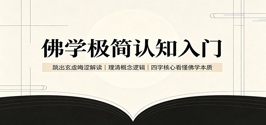 佛学极简认知入门：跳出玄虚晦涩解读，理清概念逻辑，四字核心看懂佛学本质 - 啥好玩副业网-啥好玩副业网