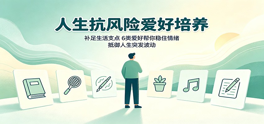 人生抗风险爱好培养：补足生活支点，6类爱好帮你稳住情绪，抵御人生突发波动-啥好玩副业网