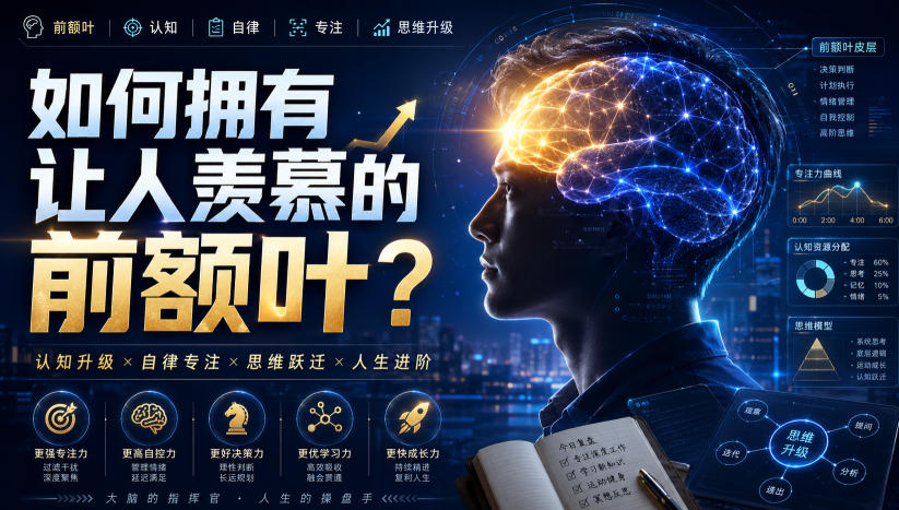 付费文：如何拥有让人羡慕的前额叶？ - 啥好玩副业网-啥好玩副业网