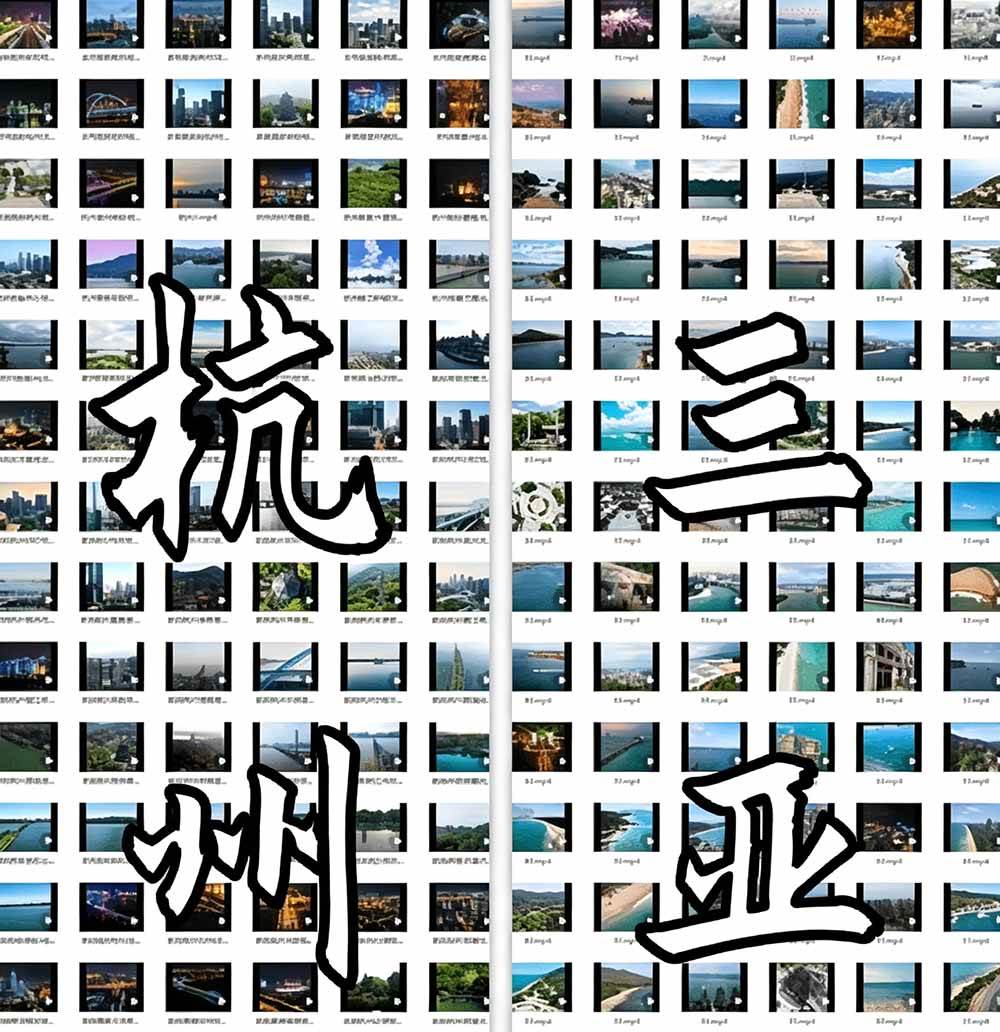 （19309期）热门全国旅游风景素材！4K全国旅游景点素材库，7250款素材，旅行达人城市航拍风景风光高清短视频-啥好玩