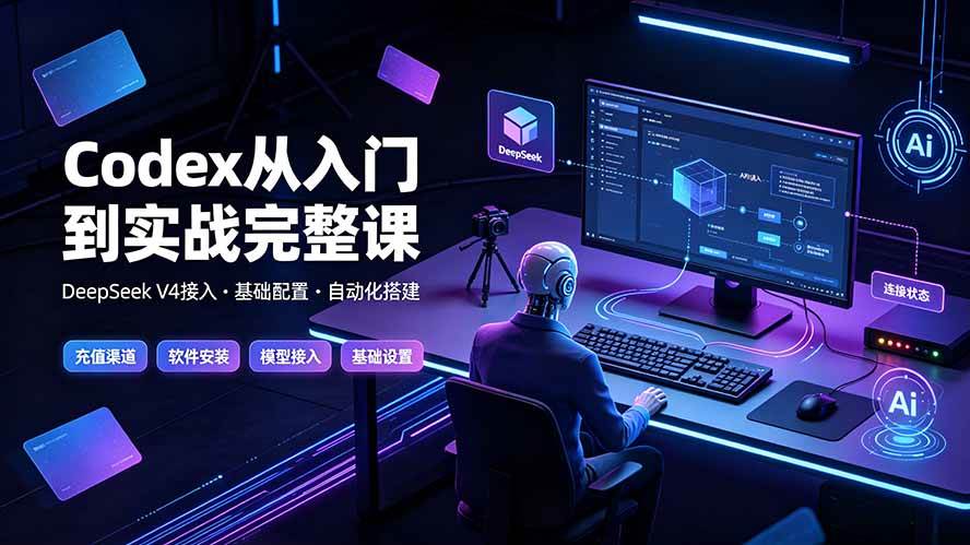 （19257期）Codex从入门到实战完整课｜充值·安装·接入DeepSeek，记忆·插件·Skill·CLI·MCP全拆解 - 啥好玩-啥好玩