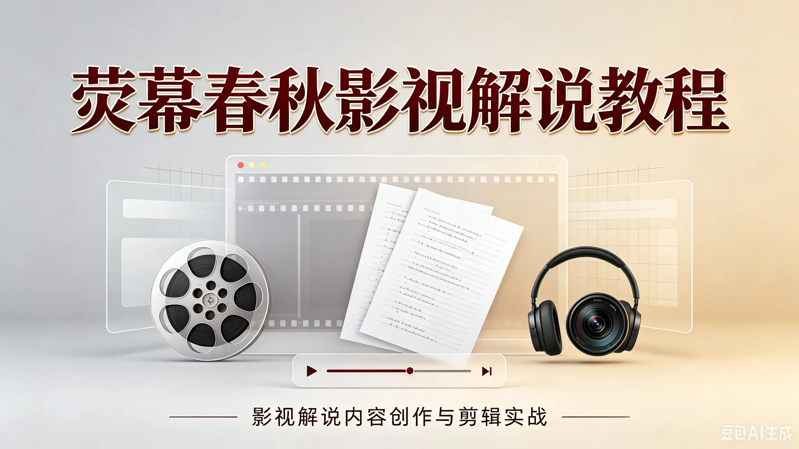 【精】抖音58W粉丝博主荧幕春秋影视解说教程，零基础搞定影视解说完整成片 - 啥好玩-啥好玩