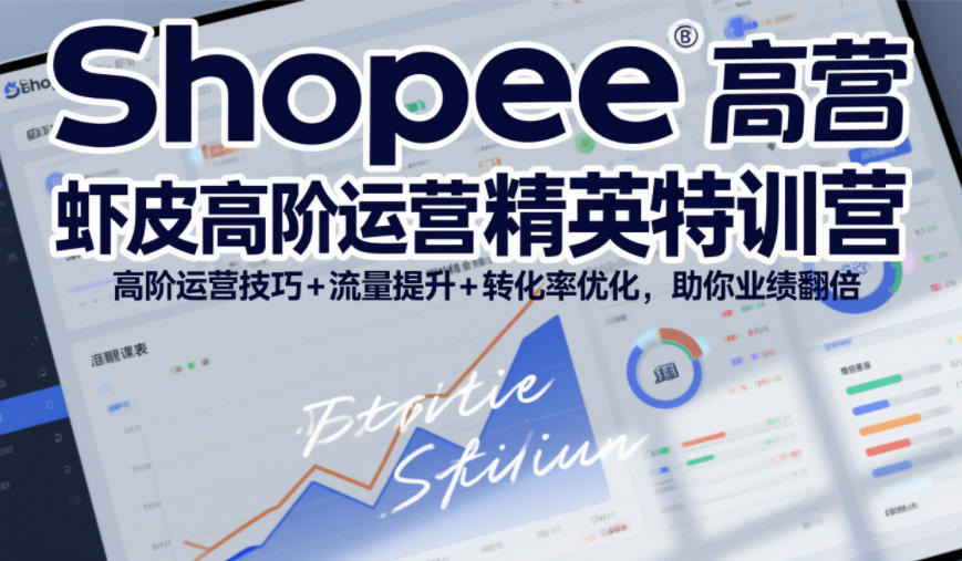 Shopee虾皮高阶运营精英特训营，高阶运营技巧+流量提升+转化率优化，助你业绩翻倍（更新26年7月）-啥好玩