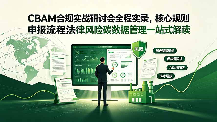 （19235期）CBAM合规实战研讨会全程实录，核心规则申报流程法律风险碳数据管理一站式解读 - 啥好玩-啥好玩