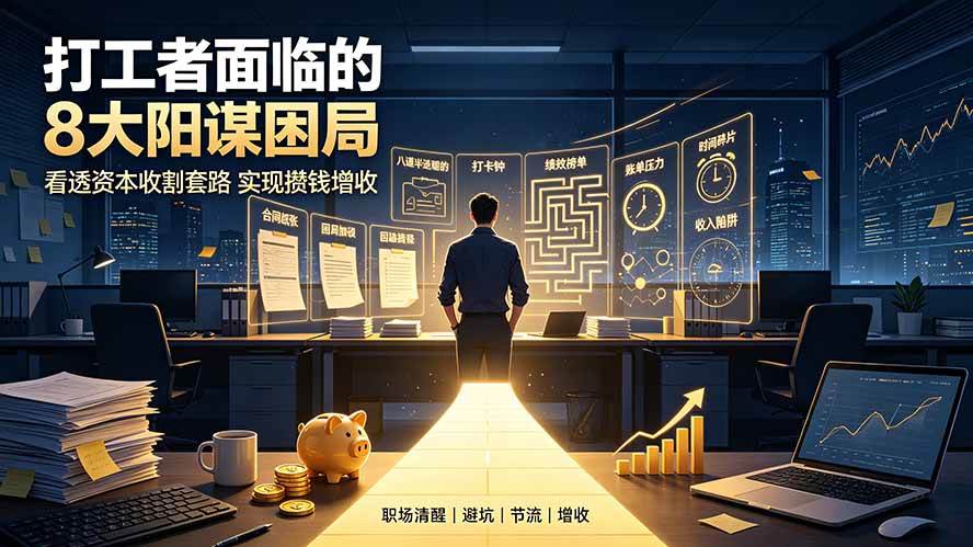 （19448期）付费文章：打工者面临的8大阳谋困局，看透资本收割套路实现攒钱增收 - 啥好玩-啥好玩
