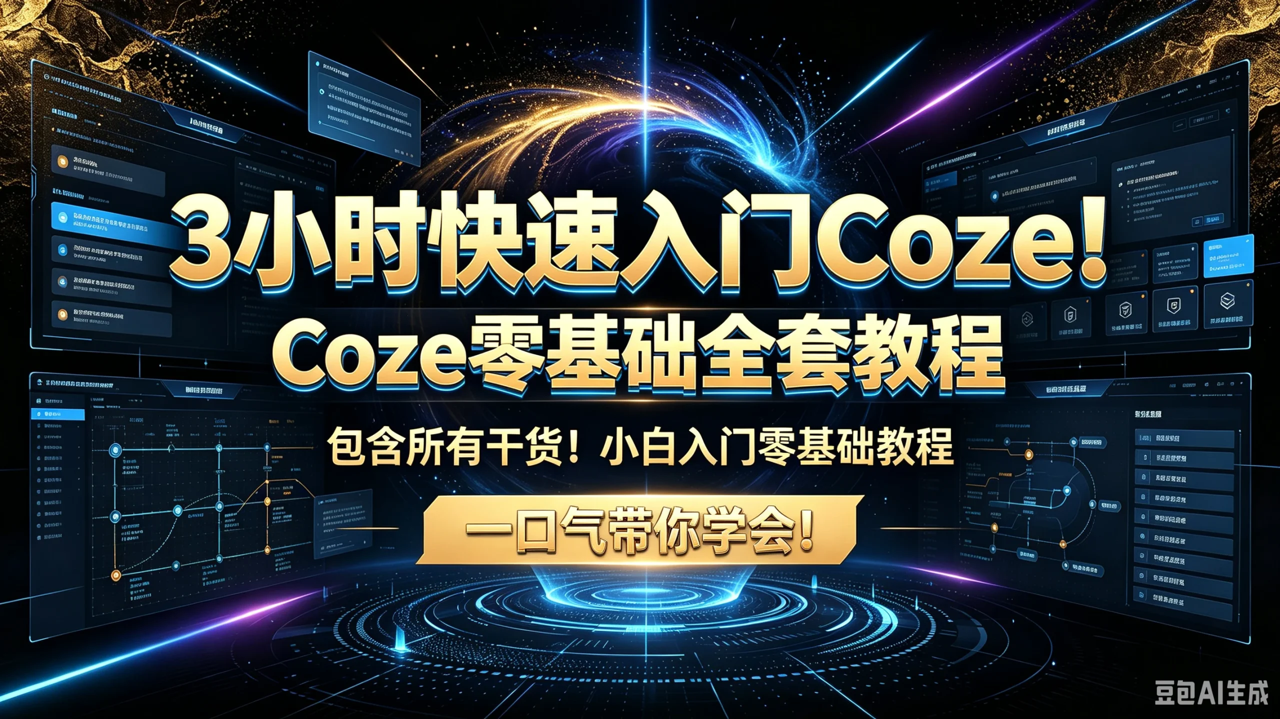 【精】3小时快速入门Coze!Coze零基础全套教程包含所有干货!小白入门零基础教程一口气带你学会! - 啥好玩-啥好玩