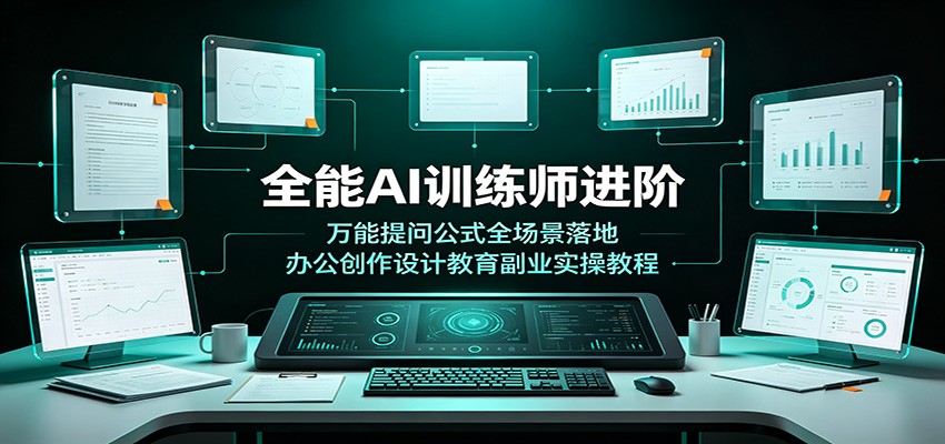 全能AI训练师进阶：万能提问公式全场景落地，办公创作设计教育副业实操教程 - 啥好玩-啥好玩