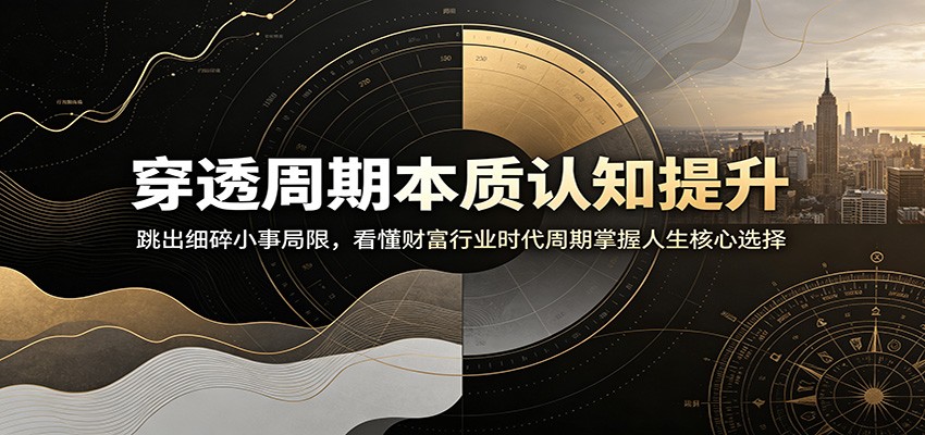 穿透周期本质认知提升：跳出细碎小事局限，看懂财富行业时代周期掌握人生核心选择 - 啥好玩-啥好玩