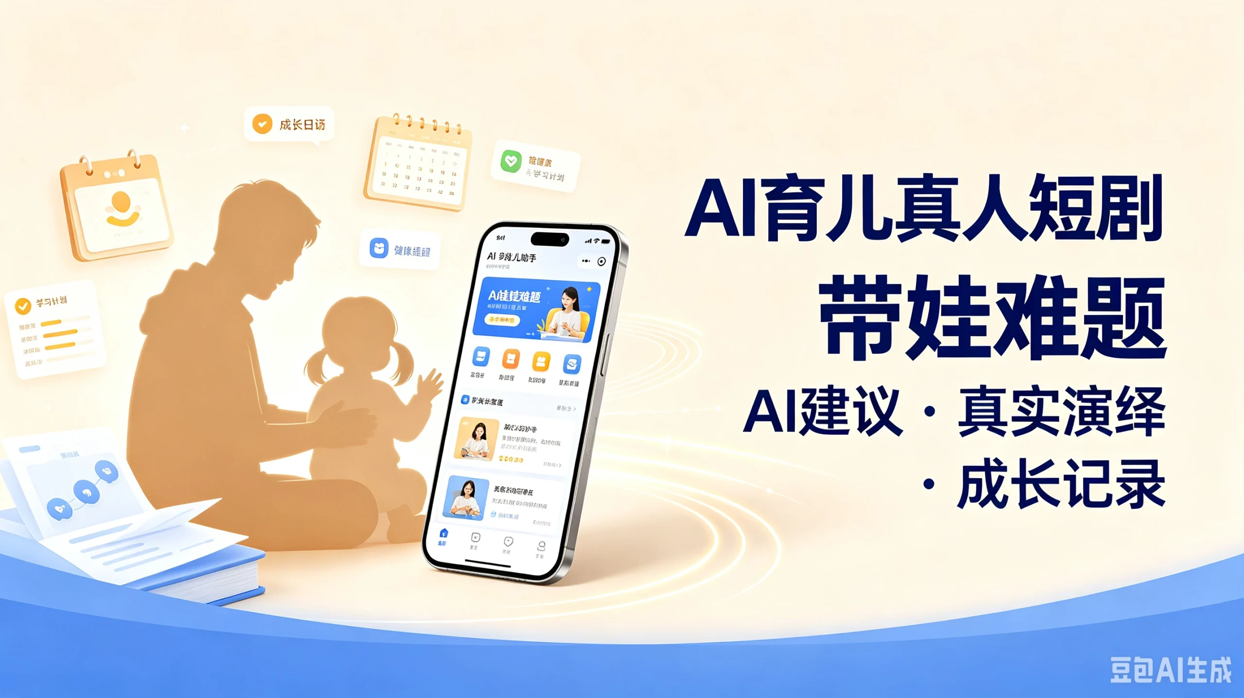 【精】AI育儿真人短剧带娃难题，AI建议·真实演绎·成长记录-啥好玩