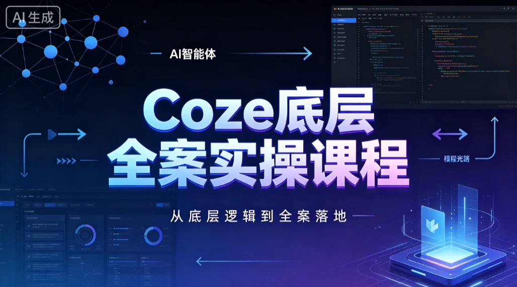 【精】华仔coze扣子底层全案实操课程，从底层逻辑到全案落地 - 啥好玩-啥好玩