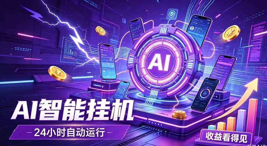 （19755期）AI智能广告挂机，躺赚新模式 设备托管运行，解放双手持续变现 - 啥好玩副业网-啥好玩副业网