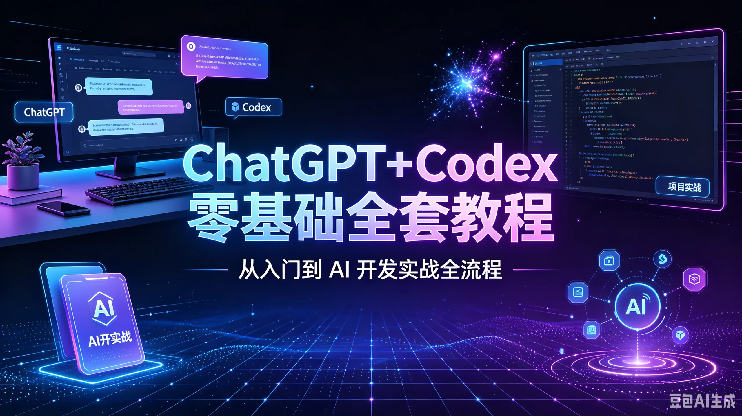 【精】ChatGPT+Codex 零基础全套教程｜从入门到 AI 开发实战全流程-啥好玩副业网