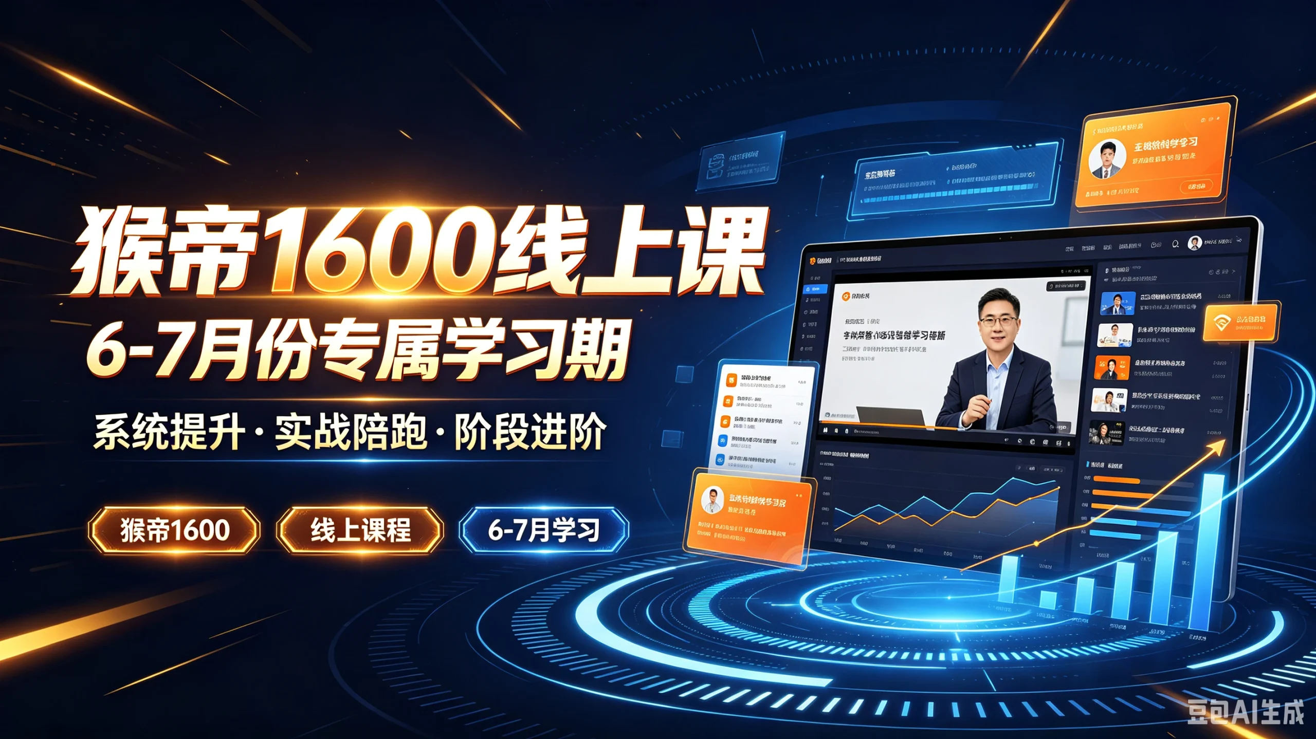 【精】猴帝1600线上课6-7月份专属学习期,系统提升·实战陪跑·阶段进阶,猴帝1600、线上课程、6-7月学习 - 啥好玩-啥好玩