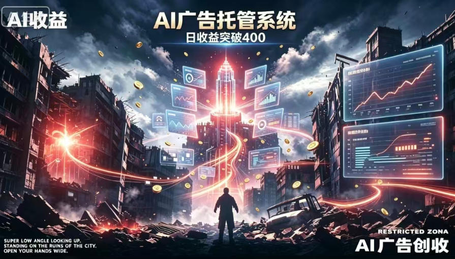 AI智能广告，全自动化运行，单日可达400+，小白新手0基础上手【揭秘】 - 啥好玩副业网-啥好玩副业网