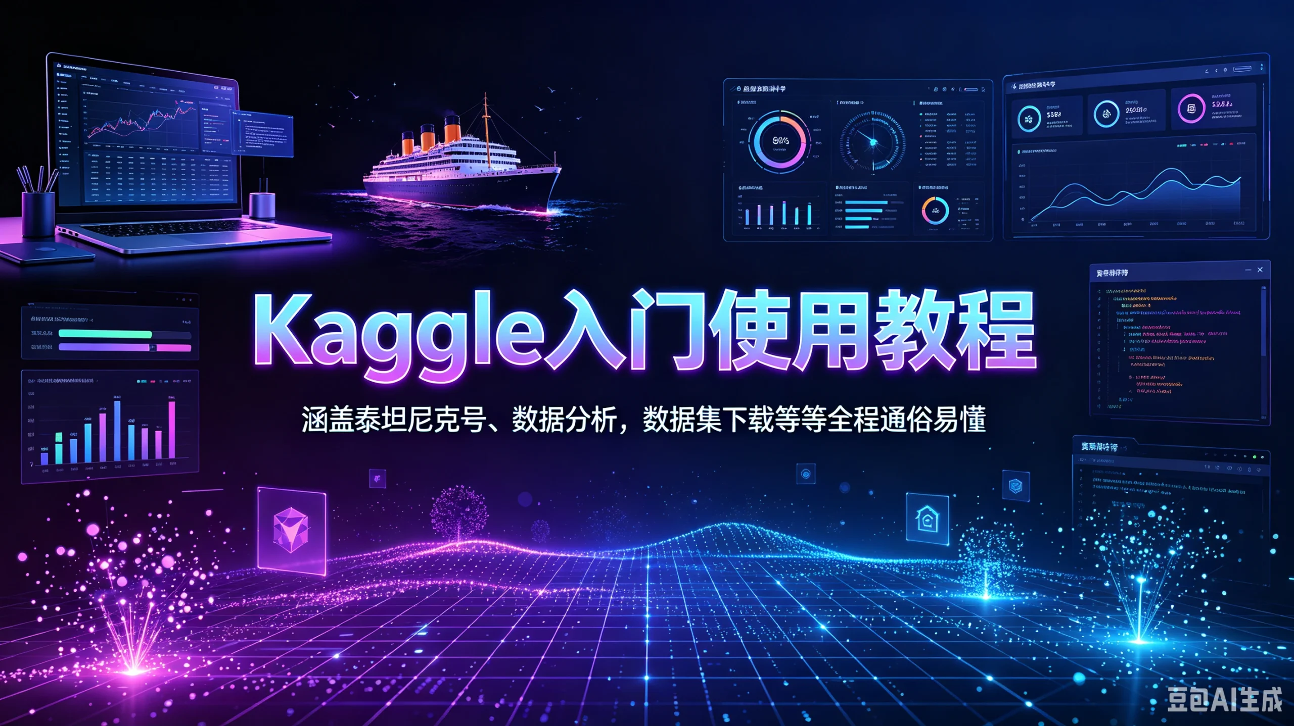 【精】Kaggle入门使用教程，涵盖泰坦尼克号、数据分析，数据集下载等等全程通俗易懂-啥好玩副业网