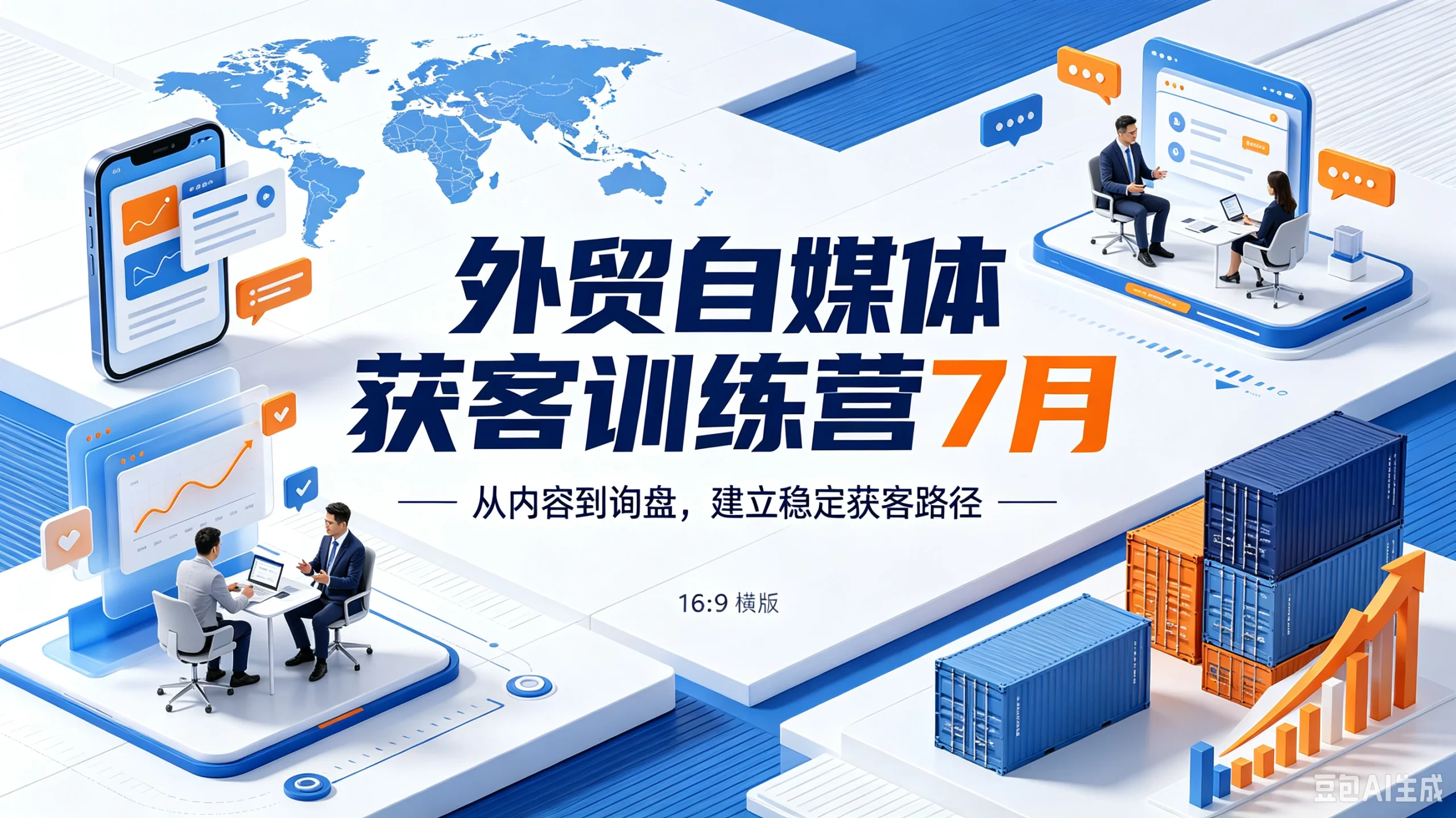 【精】外贸自媒体获客训练营7月，从内容到询盘，建立稳定获客路径-啥好玩副业网